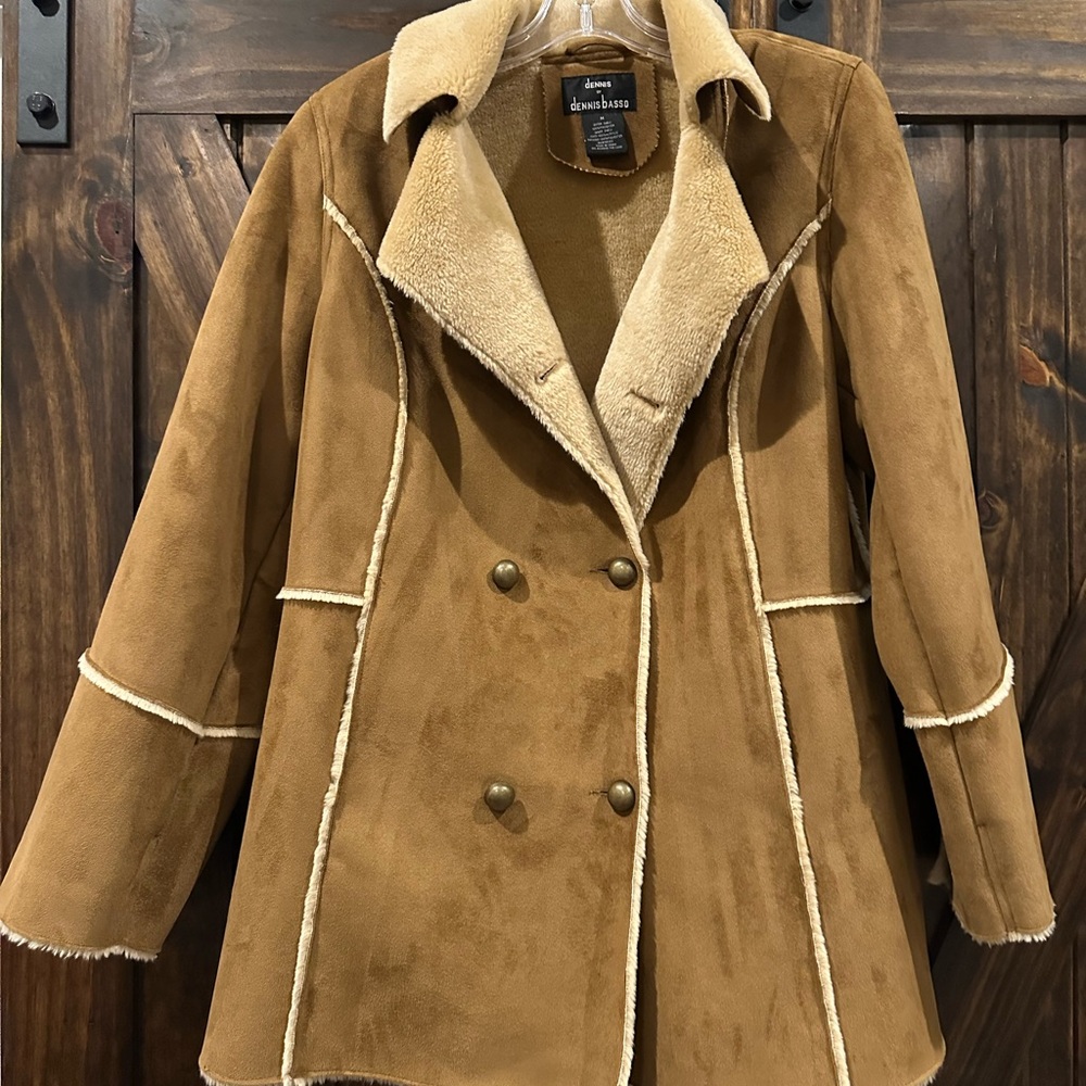 Dennis Basso Tan Teddy Jacket